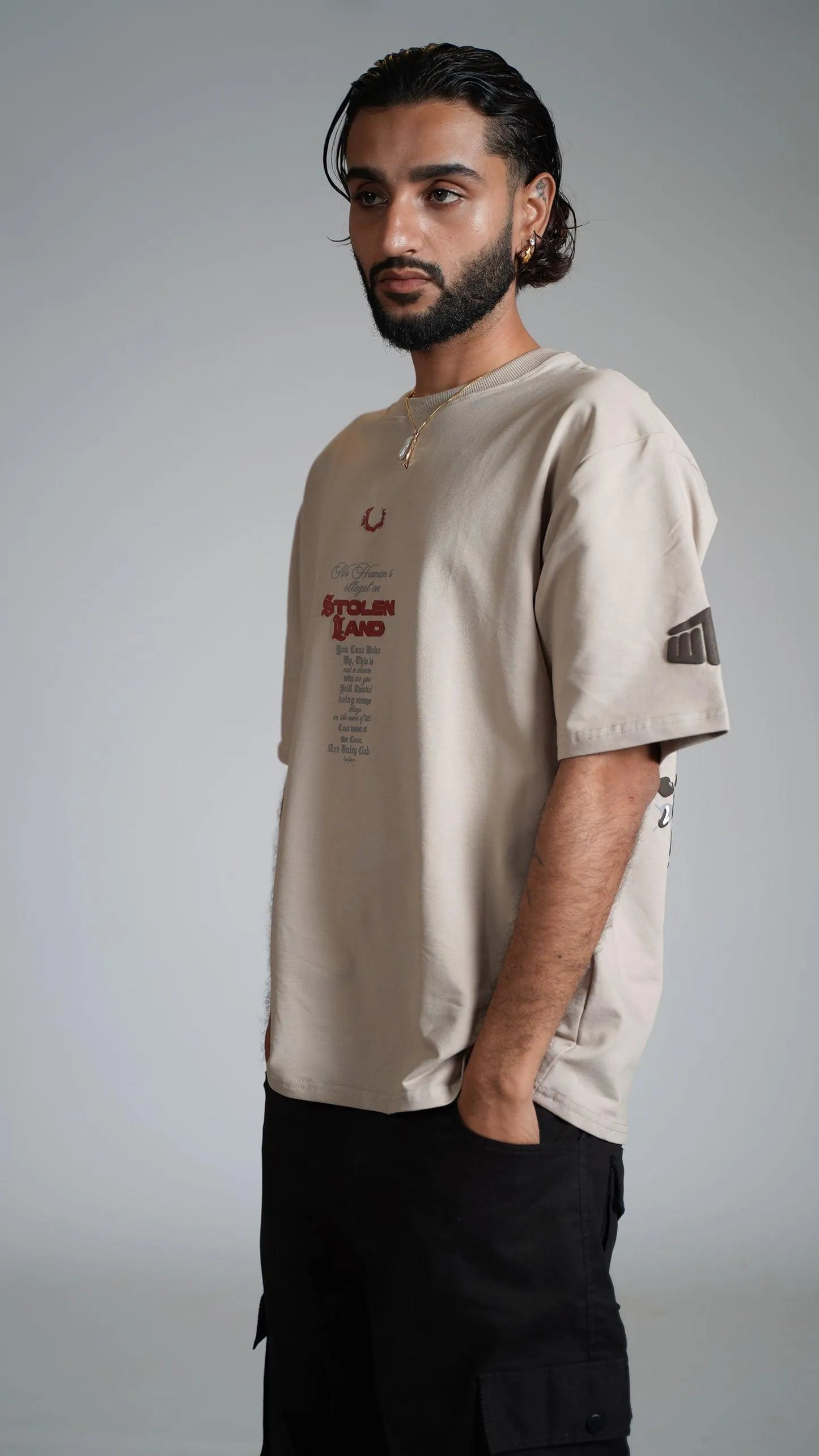 Stolen Land Heavyweight T-shirt - WHAT THE FLEX