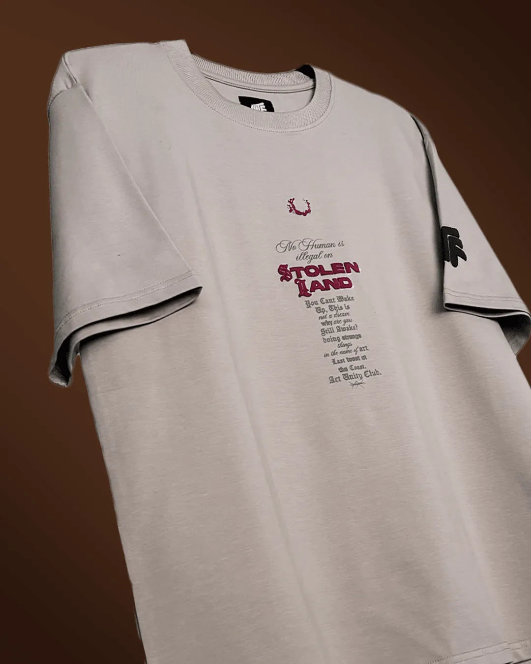 Stolen Land Heavyweight T-shirt - WHAT THE FLEX