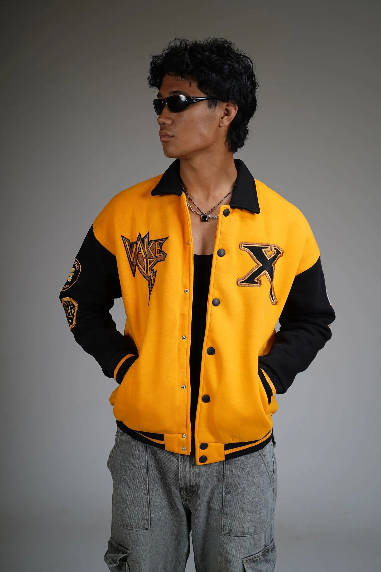 ASHES & BEYOND Varsity Jacket - WHAT THE FLEX