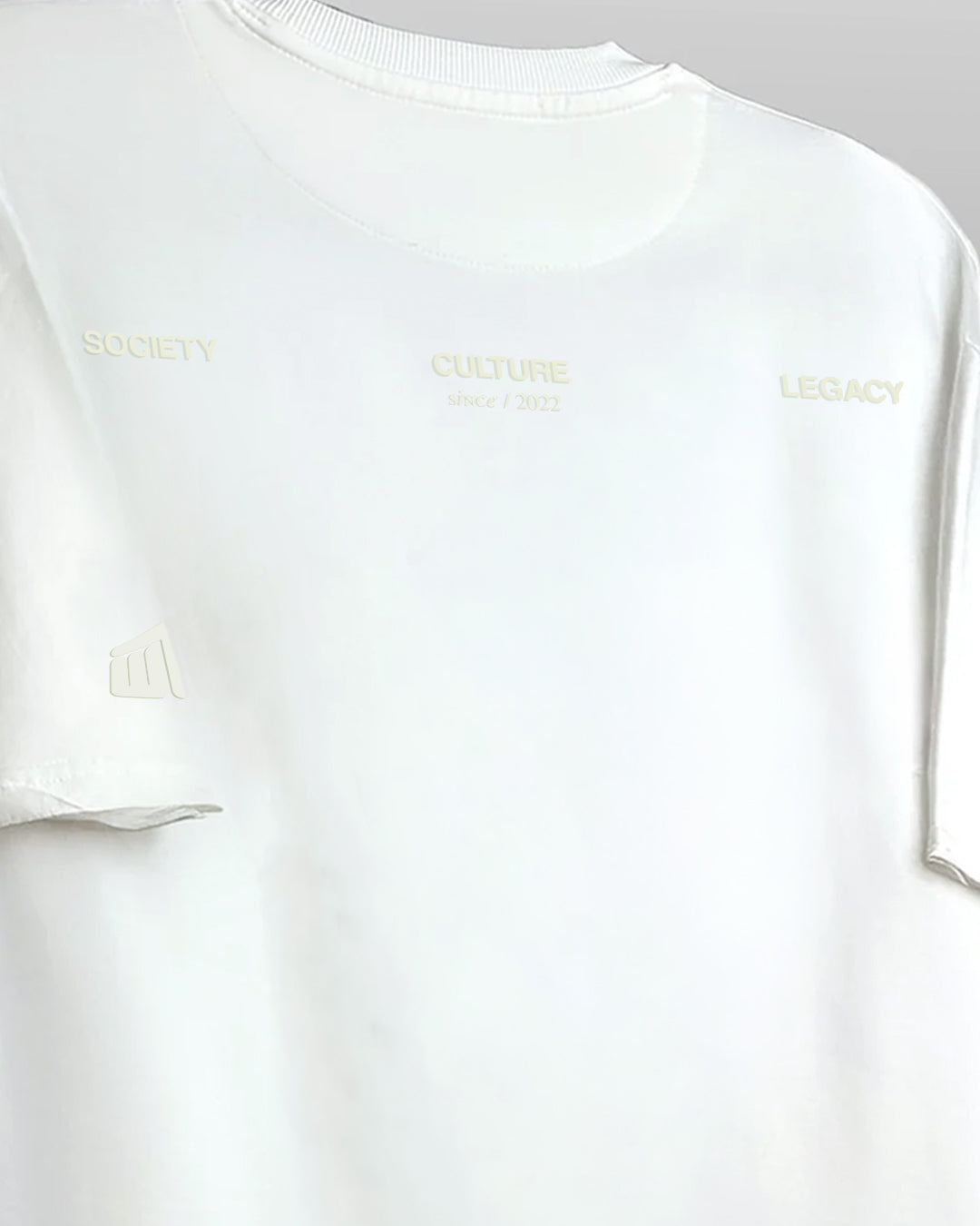 Raw White Boxy-Fit T-Shirt