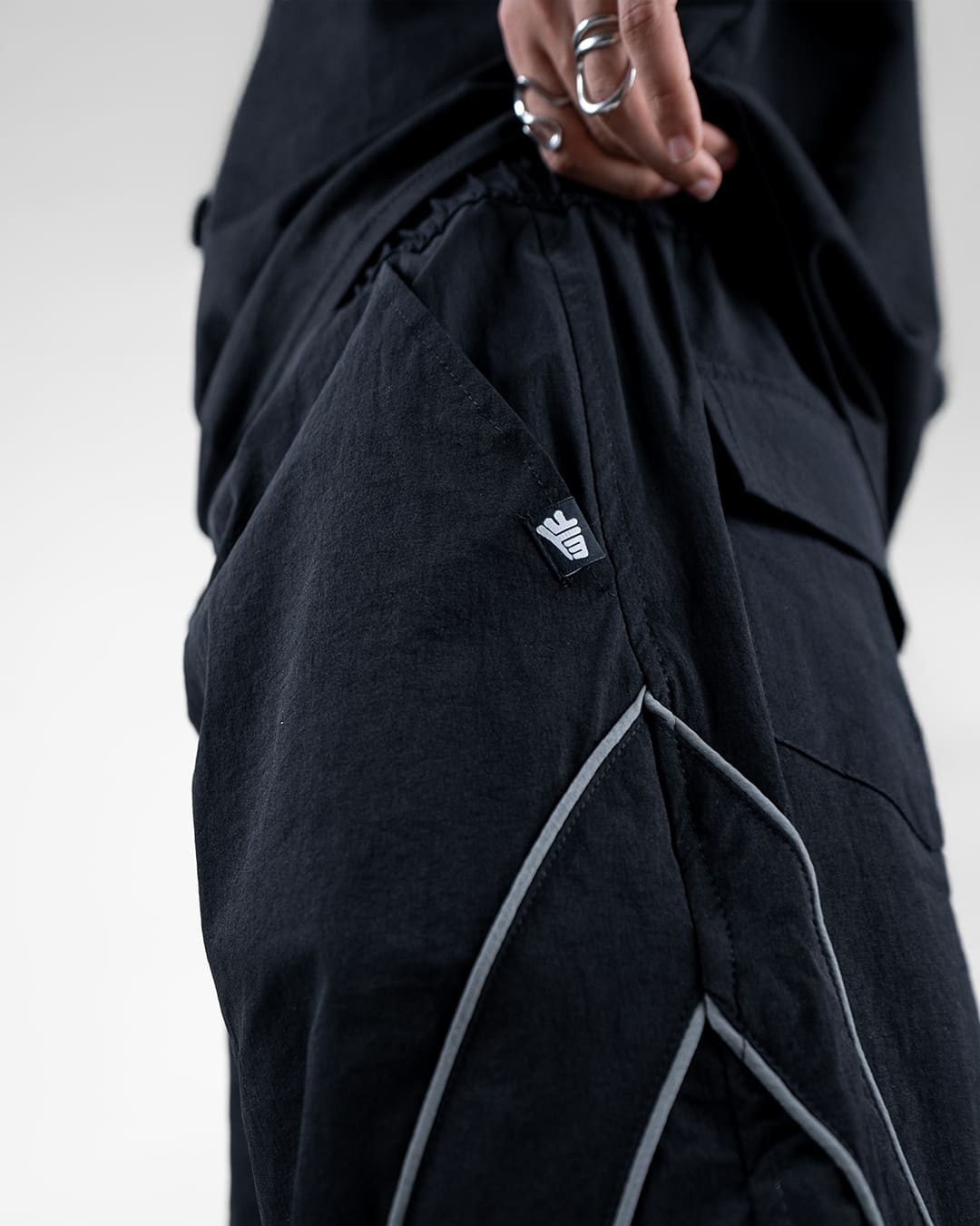 baggy parachute pants