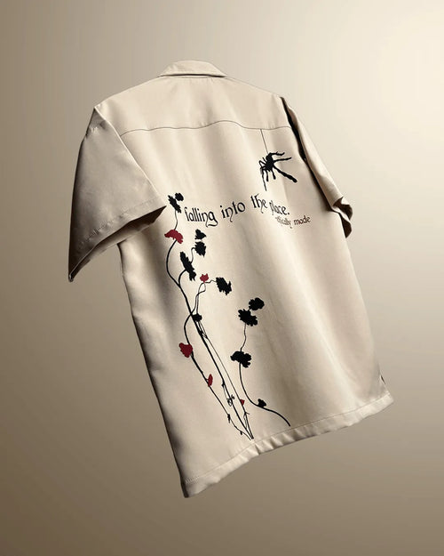 Flowers & Shadows Bowling Shirt - WHAT THE FLEX