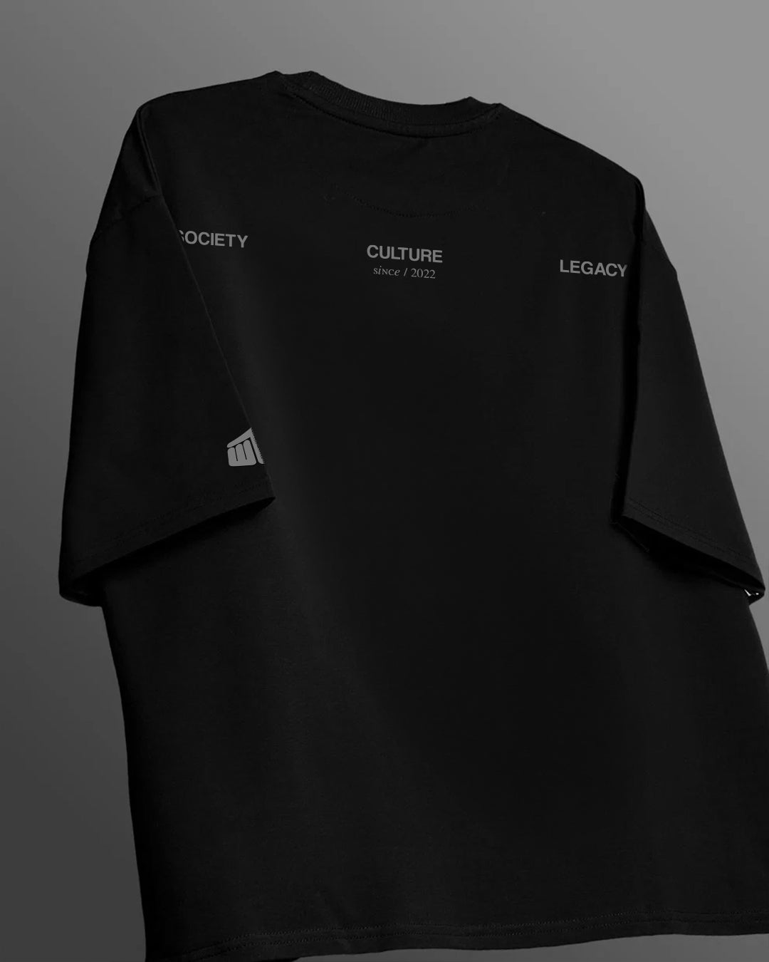 Raw Black Boxy-Fit T-Shirt