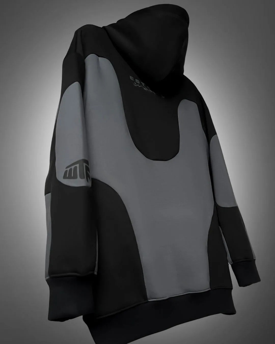 grey oversized hoodie