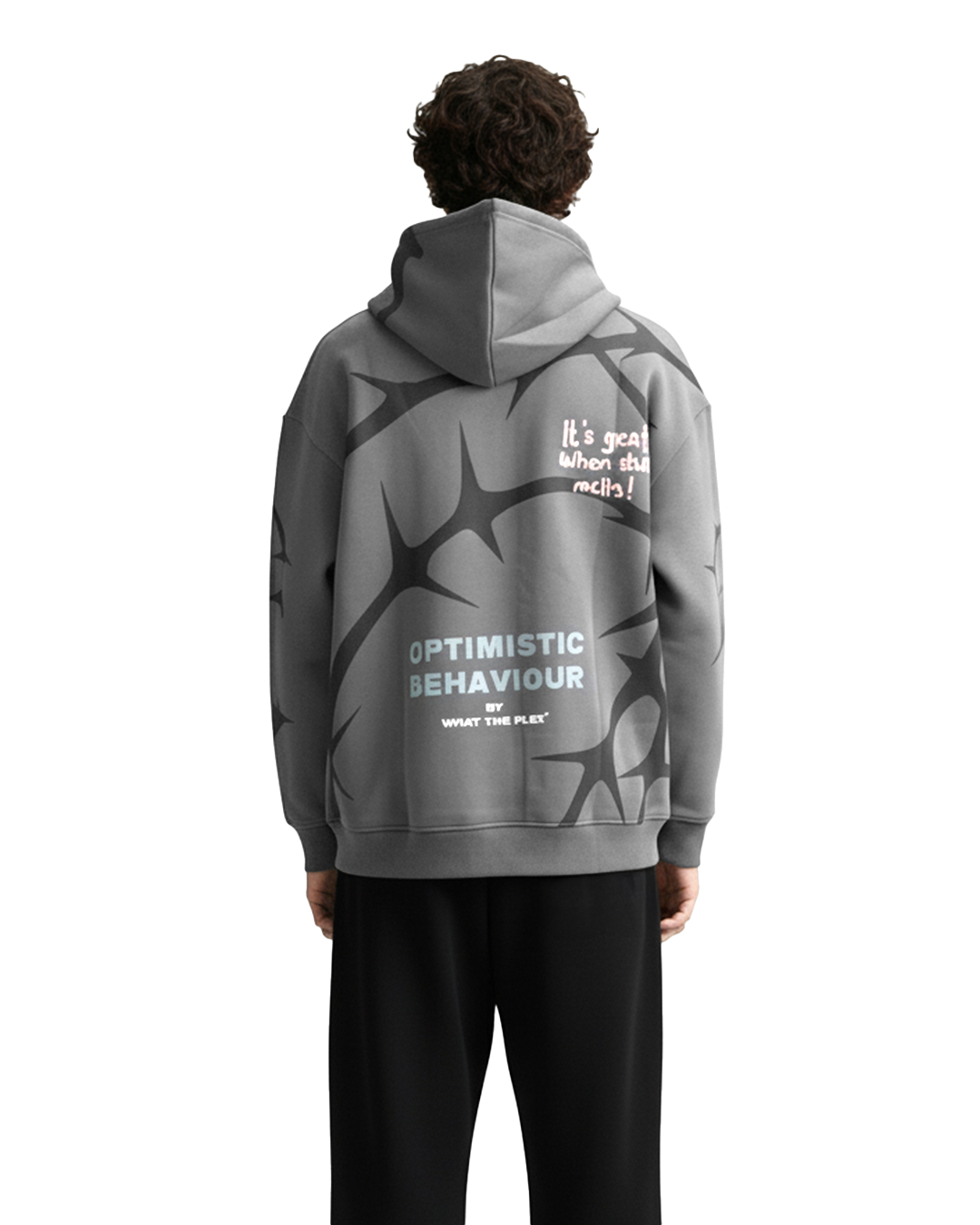 Optimistic Behaviour Oversized Hoodie – WHAT THE FLEX