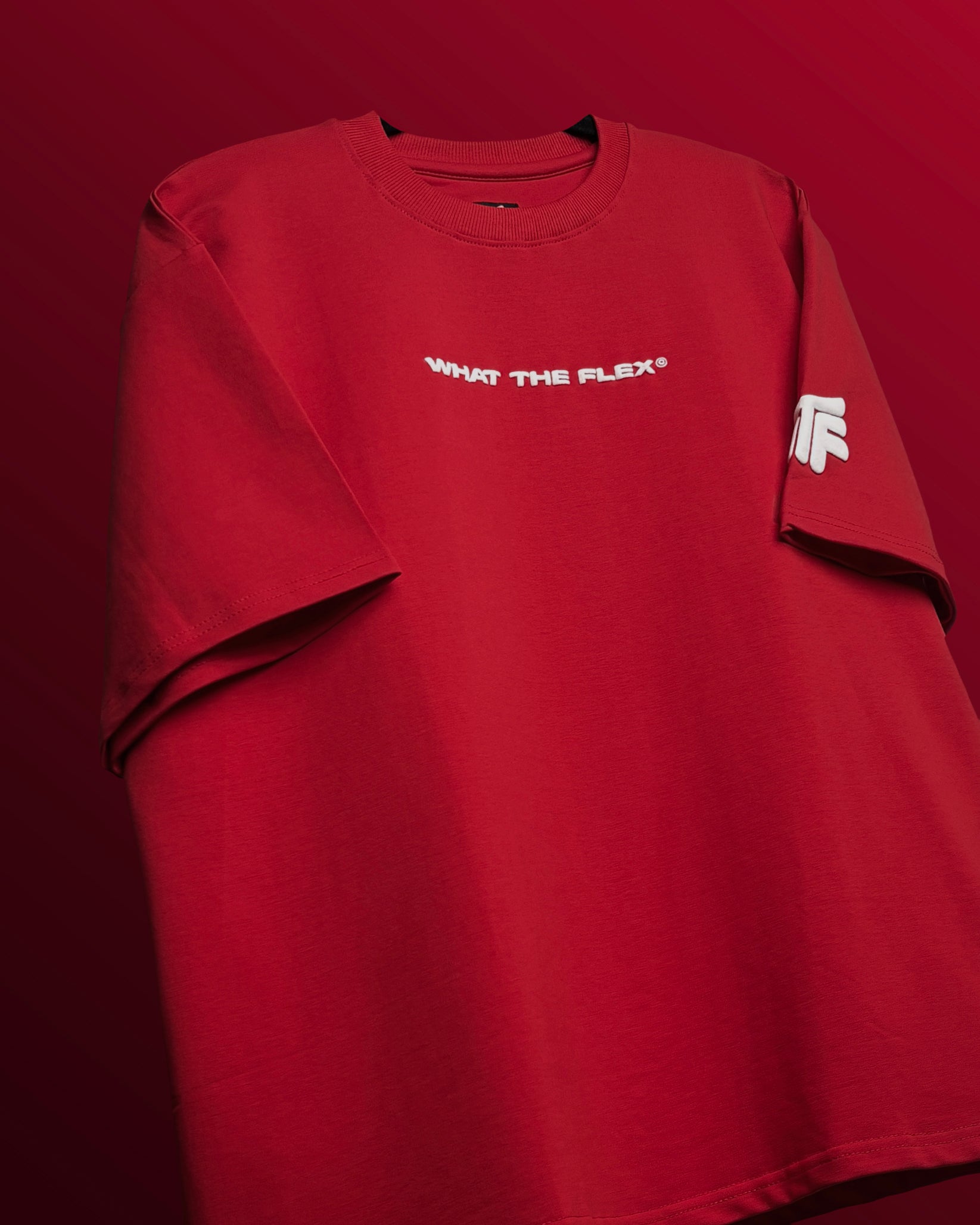 oversized t shirt men red