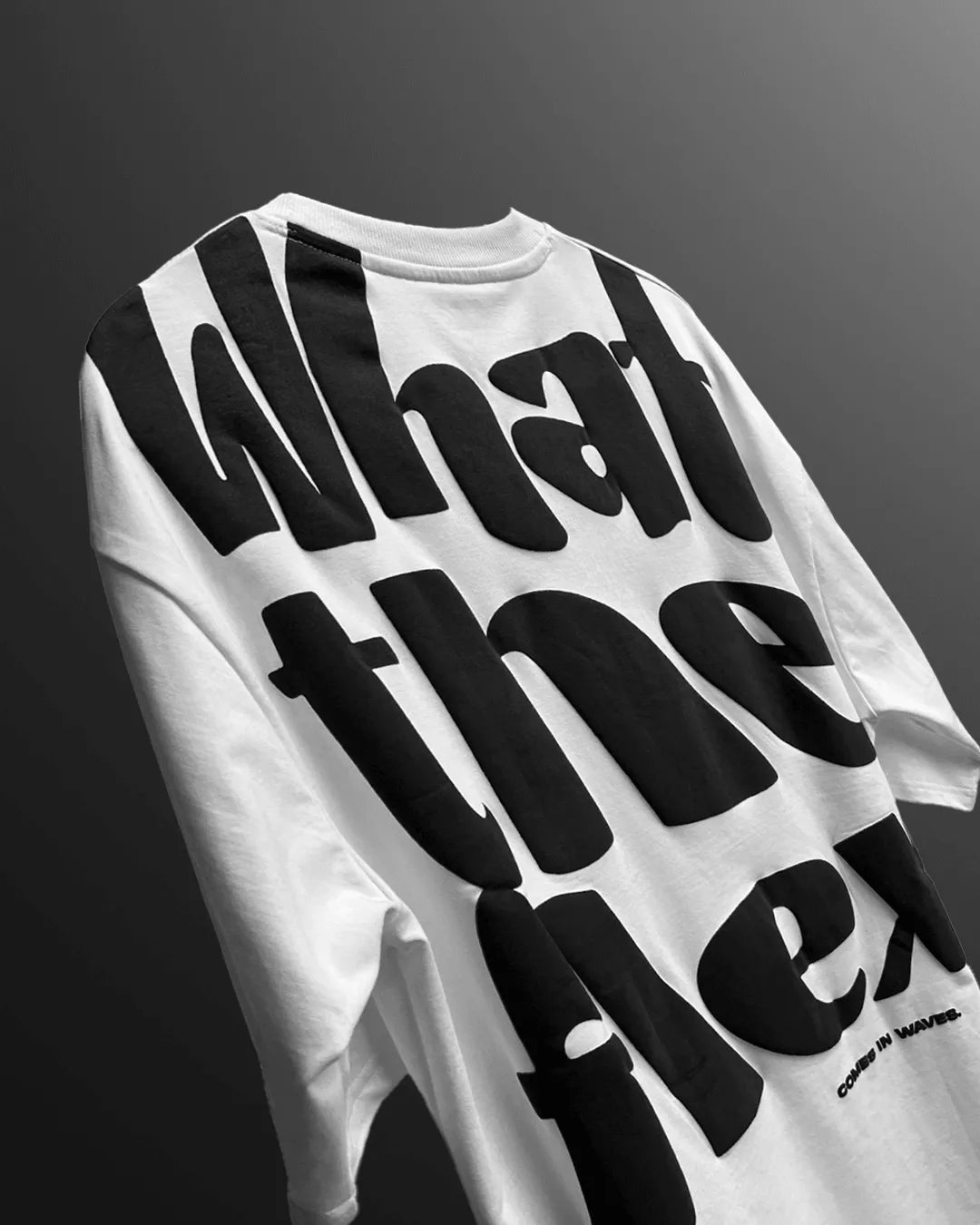 Bleed Flex White Heavyweight T-shirt - WHAT THE FLEX
