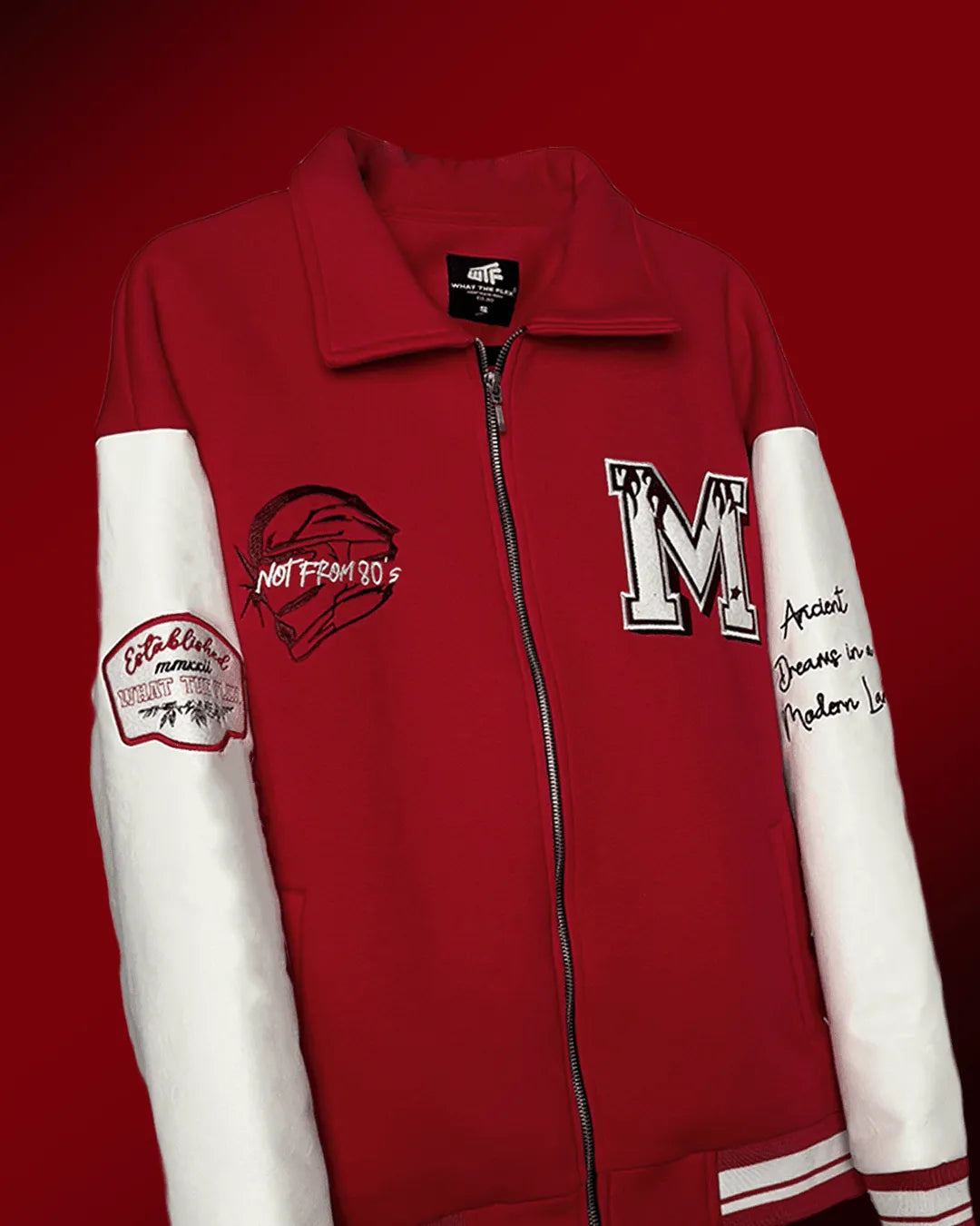 YOUNG FOREVER Varsity Jacket - WHAT THE FLEX