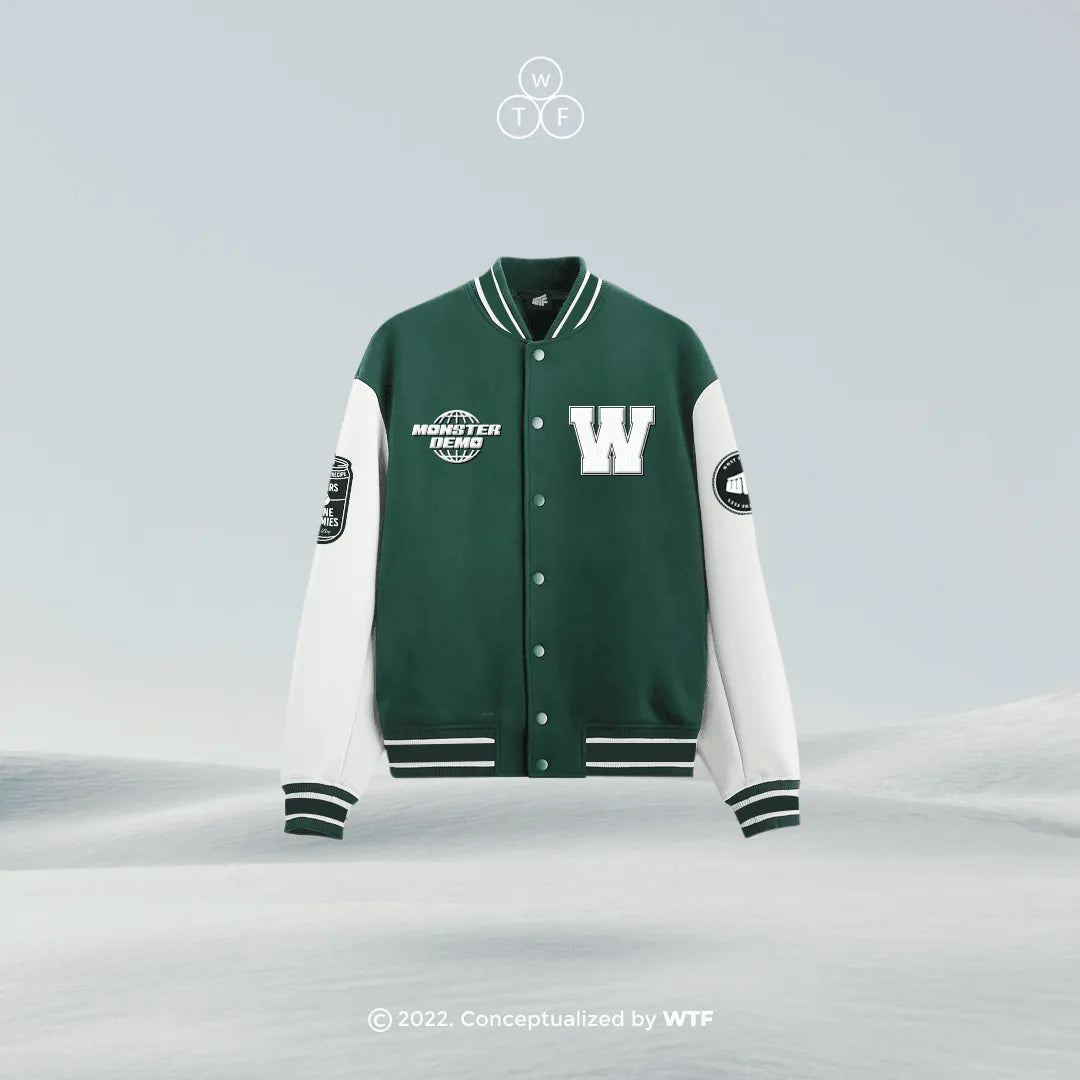 AESTHETIC AWARENESS VARSITY JACKET - WHAT THE FLEX