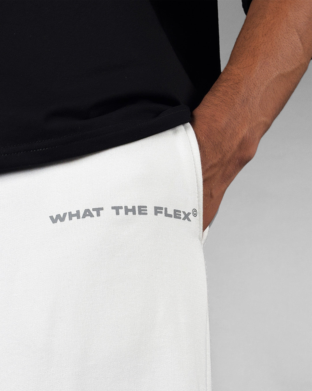 Barbed White Essential Cotton Pants