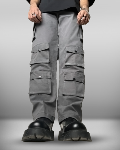 Charcoal Grey 12 Pocket Cargo Pants - Exclusive