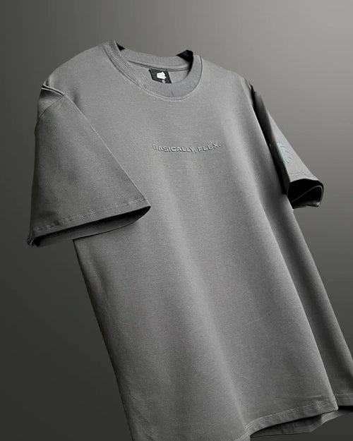 Basic Plain Grey Heavyweight T-shirt