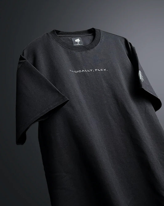 Basic Plain Black Heavyweight T-shirt