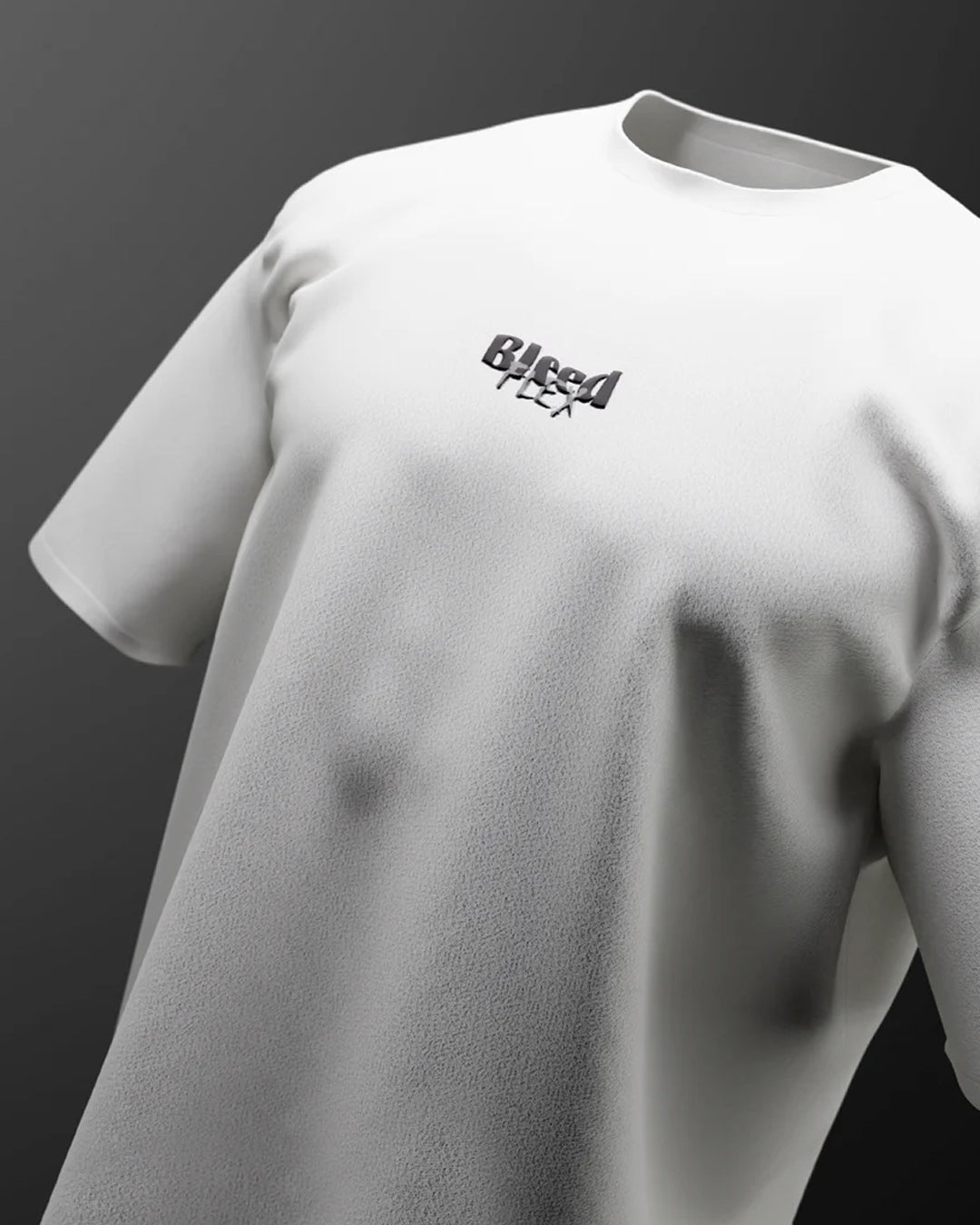 Bleed Flex White Heavyweight Oversized T-shirt