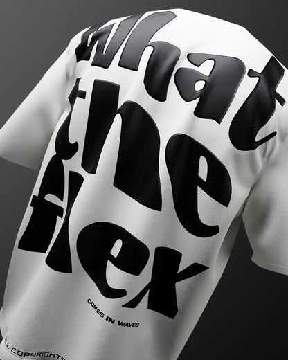 Bleed Flex White Heavyweight Oversized T-shirt