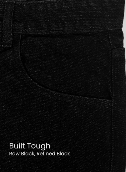 Inked Black Baggy Jeans