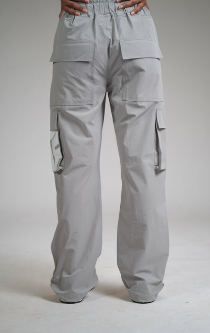 Ice Grey Parachute Pants