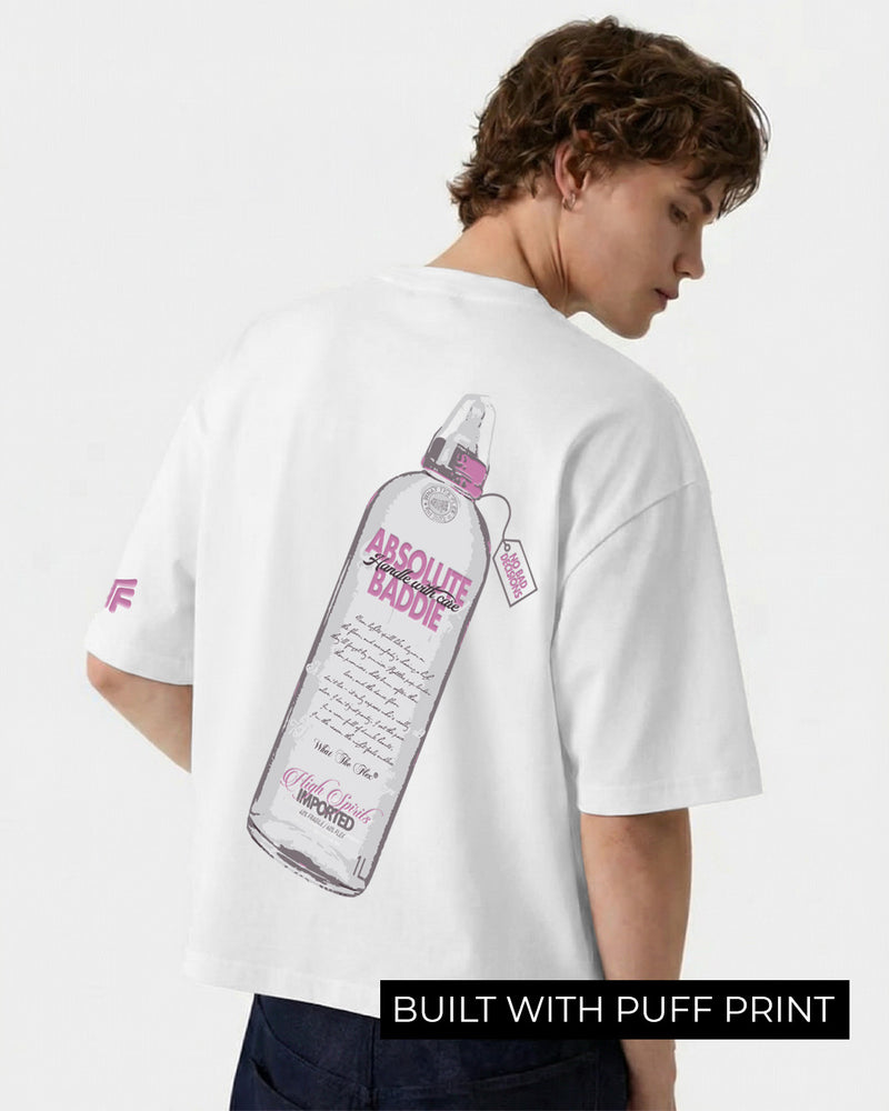 Absolute Baddie Boxy-Fit White T-shirt