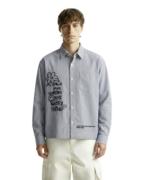 All Things Black Striped Shirt