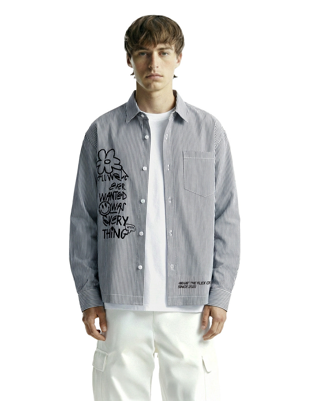 All Things Black Striped Shirt