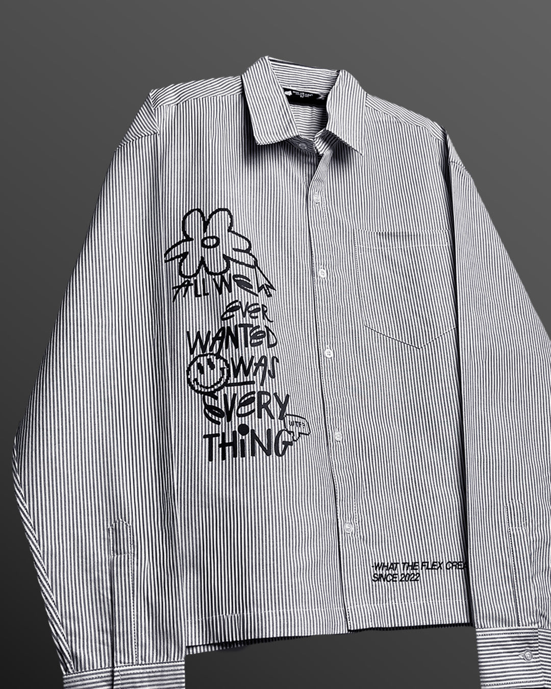 All Things Black Striped Shirt