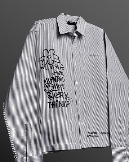 All Things Black Striped Shirt