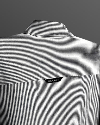 All Things Black Striped Shirt