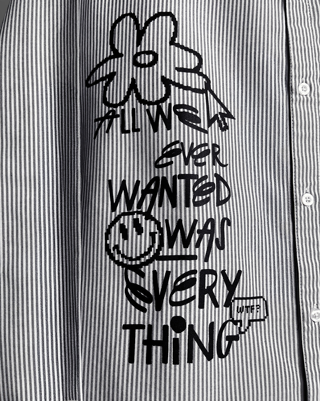 All Things Black Striped Shirt