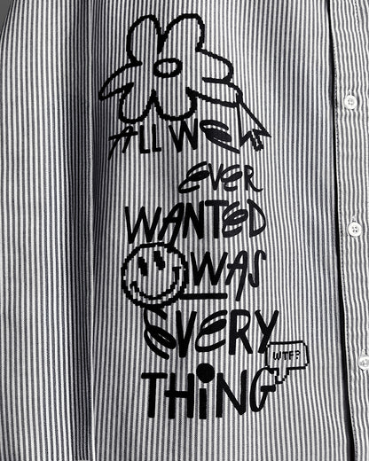 All Things Black Striped Shirt