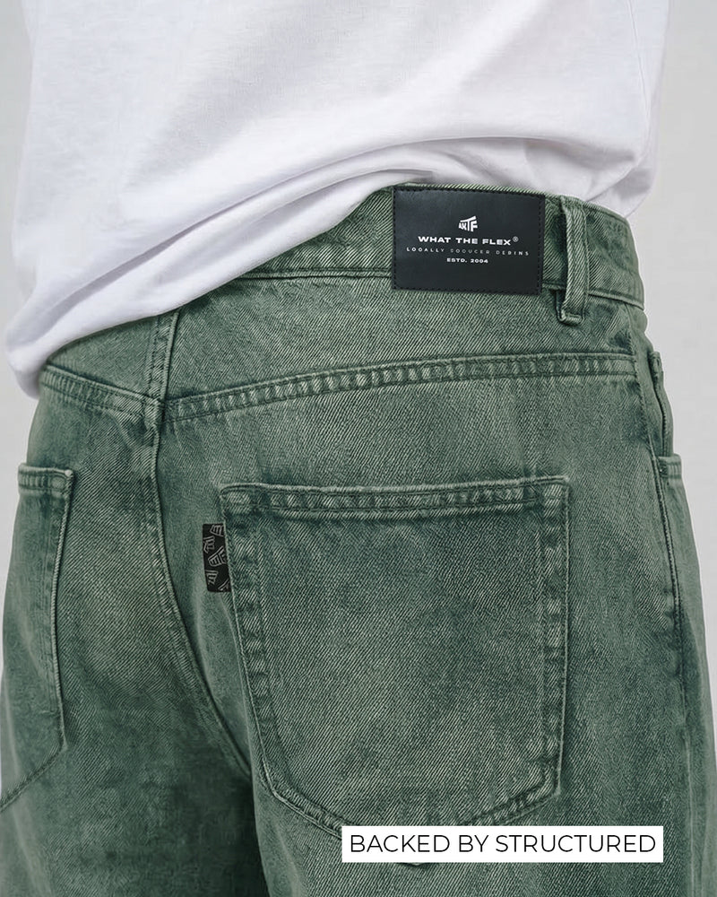 Antique Blue Rugged Baggy Jeans