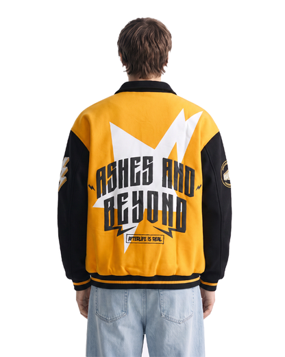 Ashes & Beyond Yellow Varsity Jacket