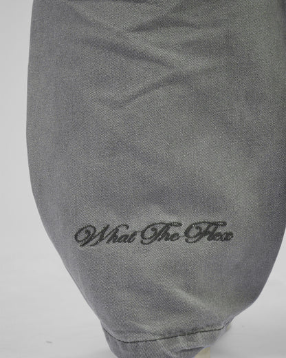 Ash Grey Baggy Denim Jeans