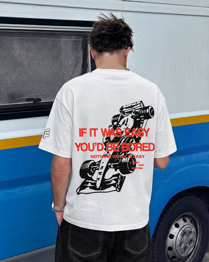 Ain't Easy Heavyweight White T-shirt