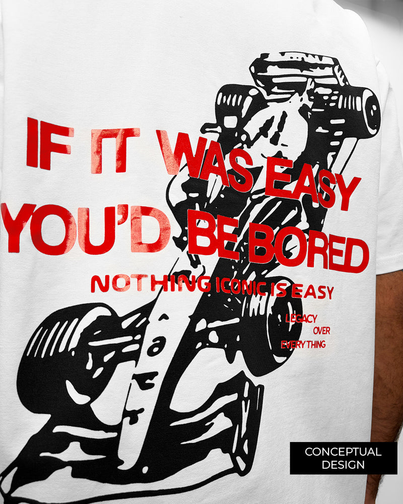 Ain't Easy Heavyweight White T-shirt