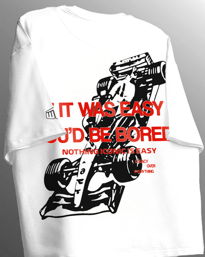 Ain't Easy Heavyweight White T-shirt