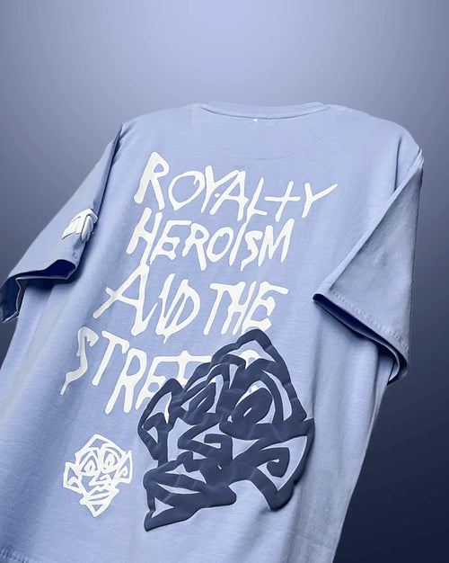 Royalty Heroism Oversized T-shirt - WHAT THE FLEX