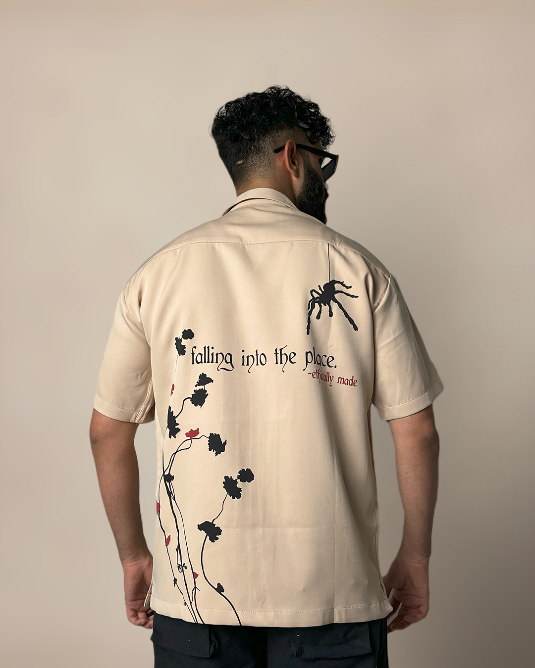 Flowers & Shadows Bowling Shirt