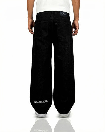 Deep Night Rugged Baggy Jeans