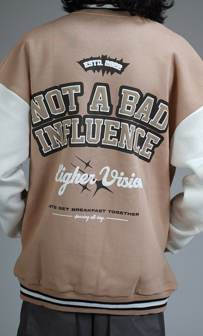 NOT A BAD INFLUENCE Varsity Jacket