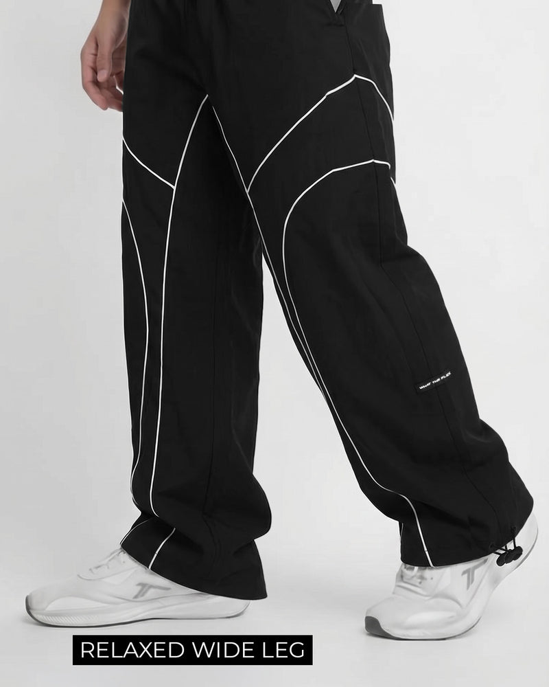 Baseline Black Parachute Pants