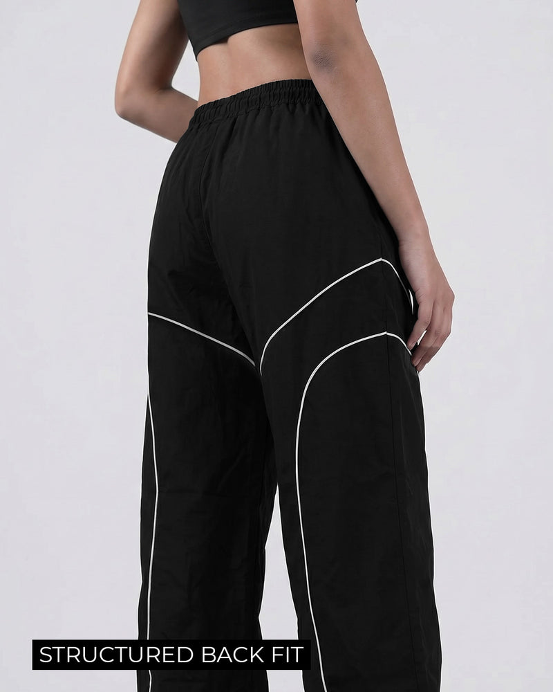 Baseline Black Parachute Pants