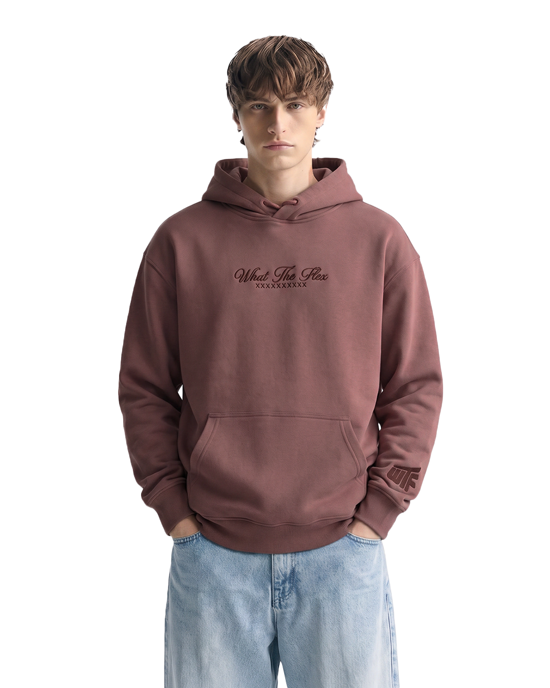 Basic Brown Oversized Hoodie