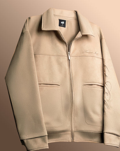 Human Made Cream Suede Jacket