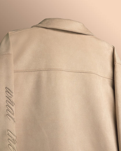 Human Made Cream Suede Jacket