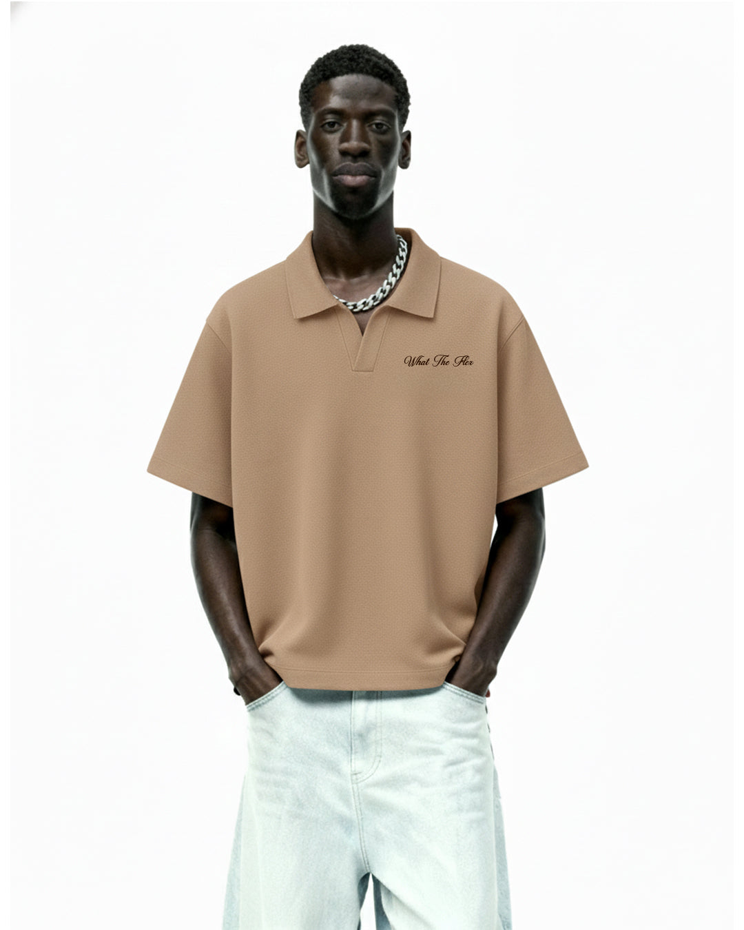 Raw Beige Polo T-Shirt