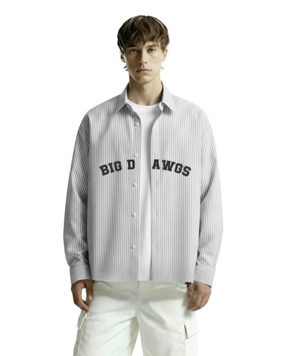 Big Dawgs Grey Striped Shirt