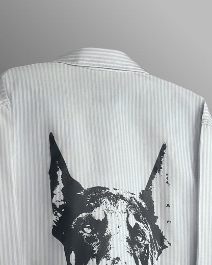 Big Dawgs Grey Striped Shirt