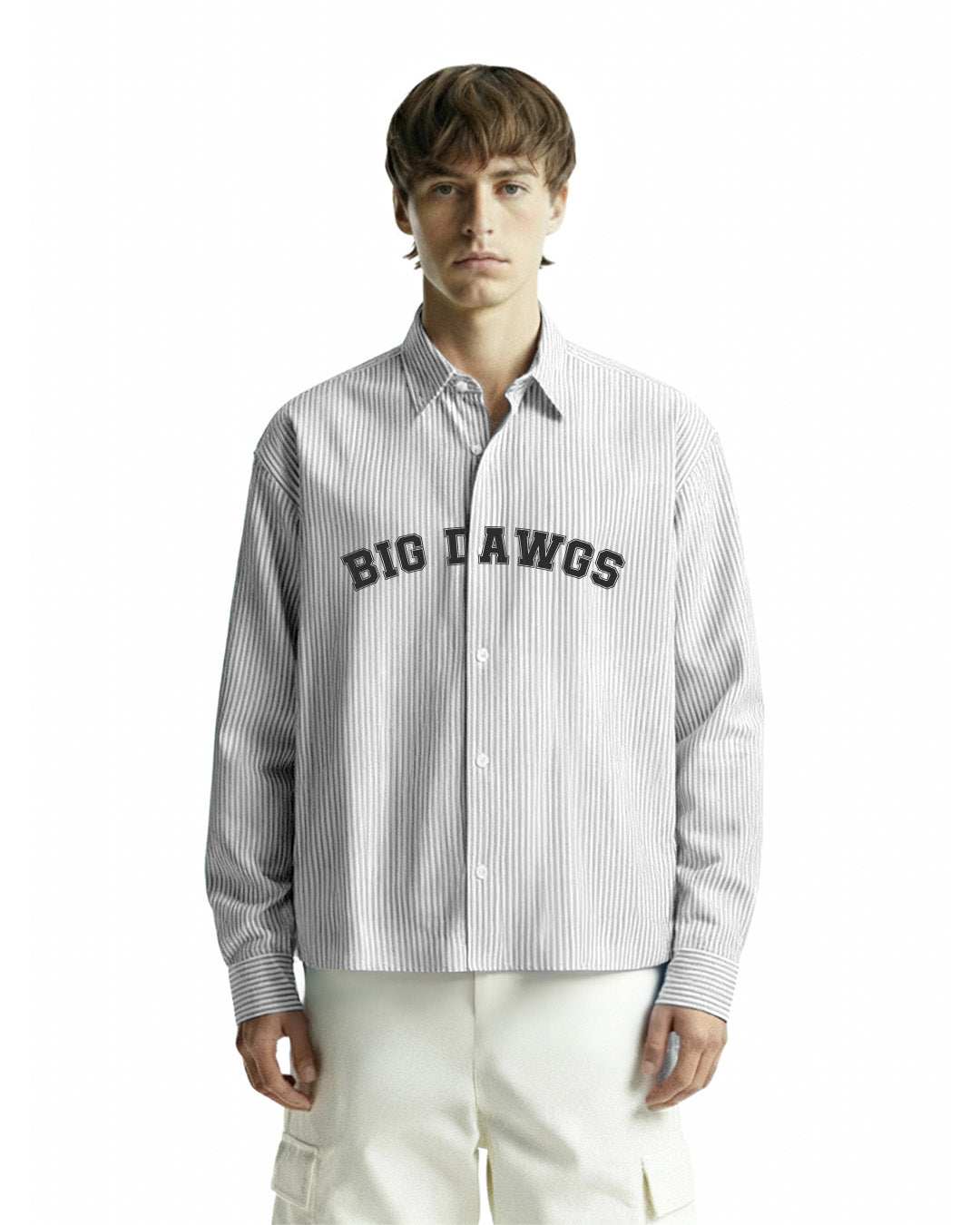 Big Dawgs Grey Striped Shirt