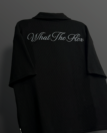Black Ribbed Shirt