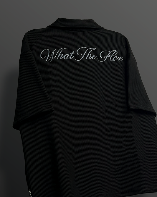 Black Ribbed Shirt
